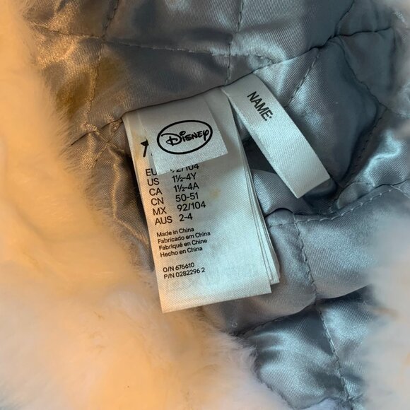 H&M X DISNEY Elsa Olaf Winter Hat Girls 2-4 Disney Frozen Faux Fur Toddler Girl - Picture 5 of 5